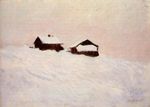 Клод Моне Дома в снегу 1895г
